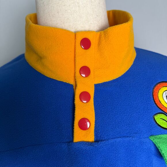 Nintendo Super Mario Icons Fleece Jacket Pullover Mens 3XL Color Block Box Lunch - Picture 4 of 15